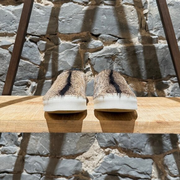 Céline 2015 Brown Goat Hair Fur Slip-on Sneakers - Picture 3 of 11